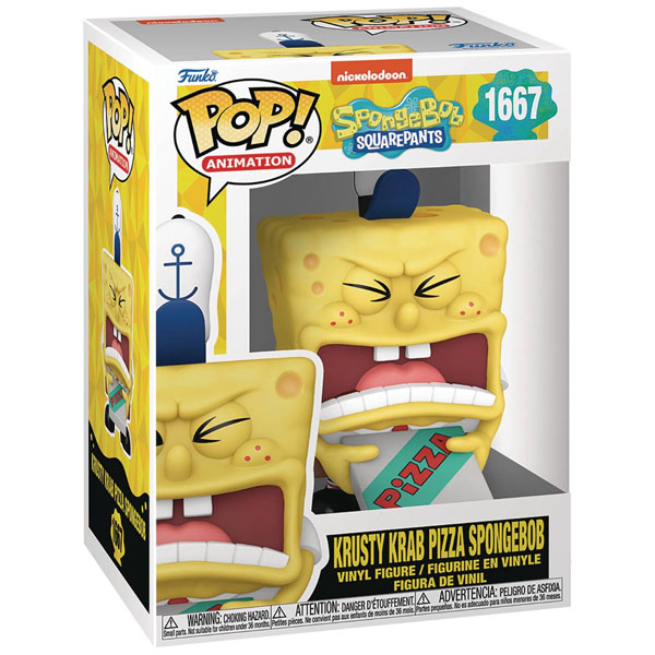 Funko POP #1667 SpongeBob Squarepants Krusty Krab Pizza SpongeBob Figure